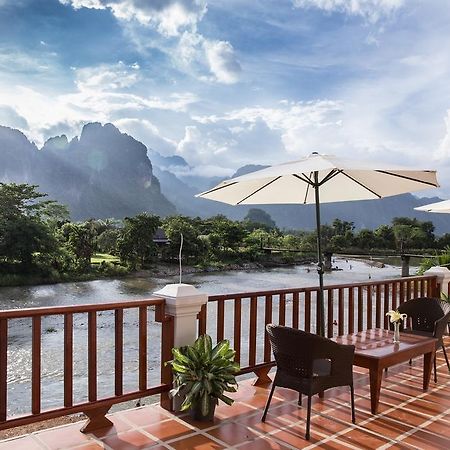 Thavisouk Riverside Hotel Ванг-Виенг Экстерьер фото