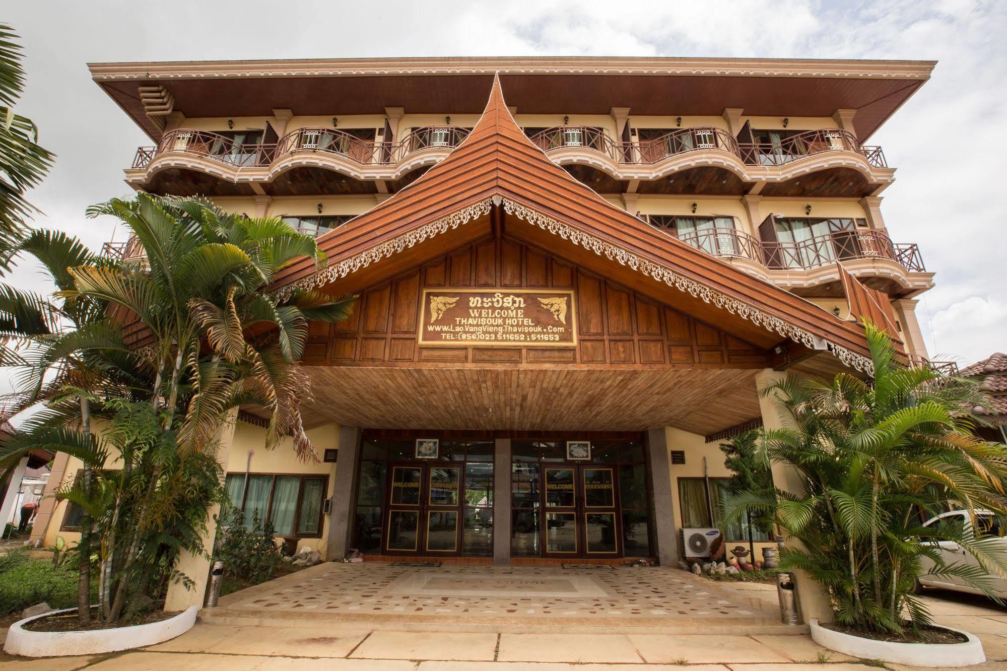 Thavisouk Riverside Hotel Ванг-Виенг Экстерьер фото